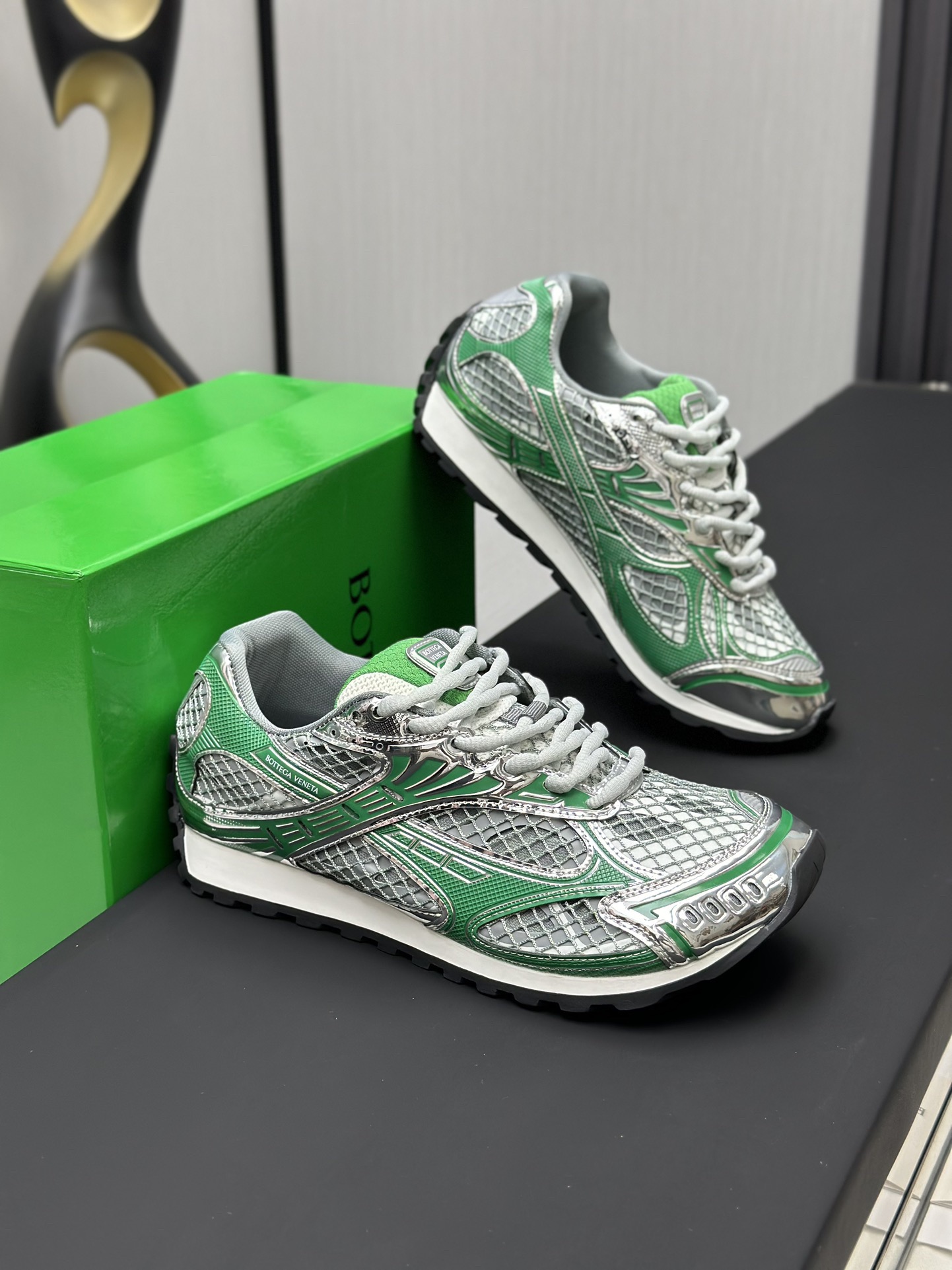 Bottega Veneta Orbit Sneaker Green