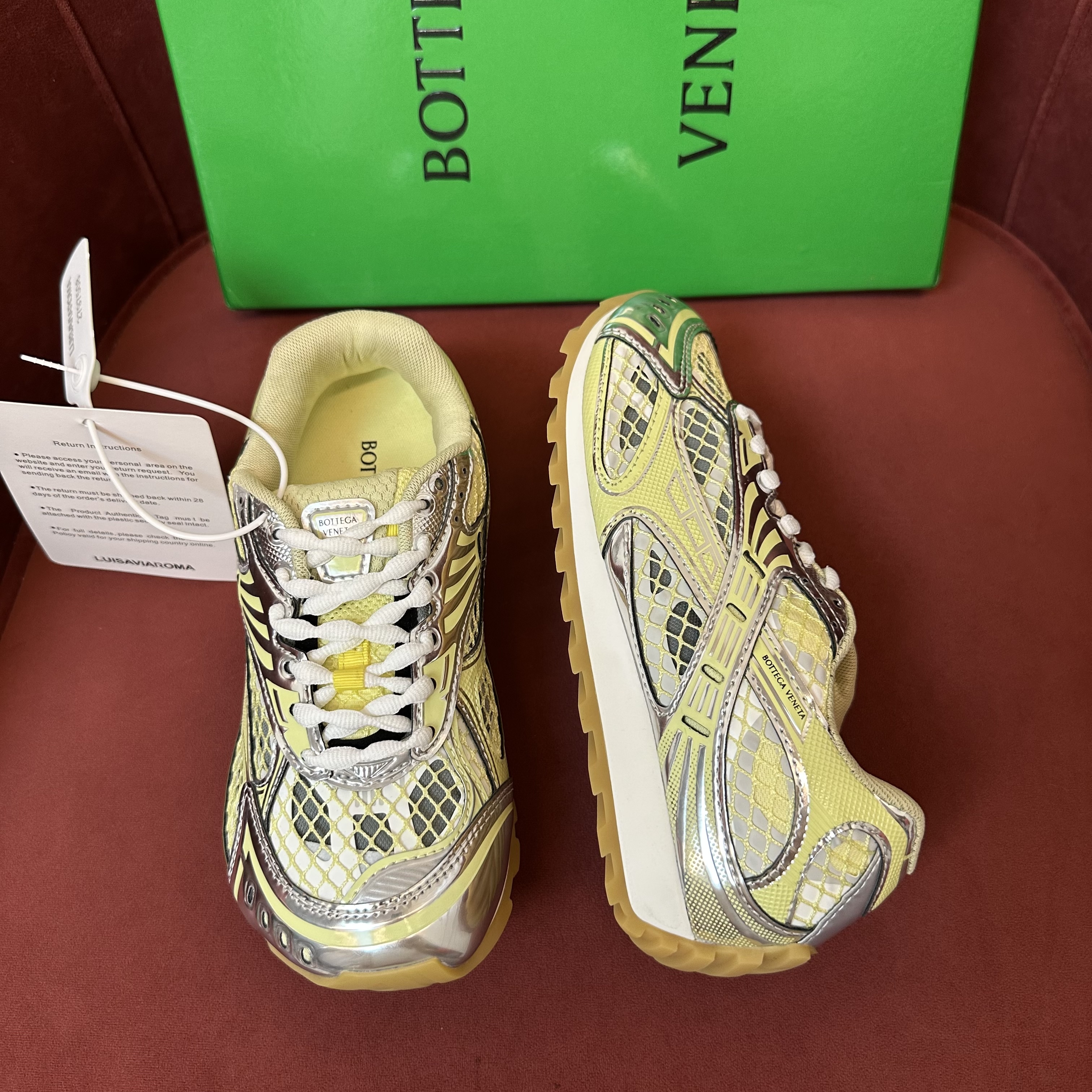 Bottega Veneta Orbit Sneaker Yellow