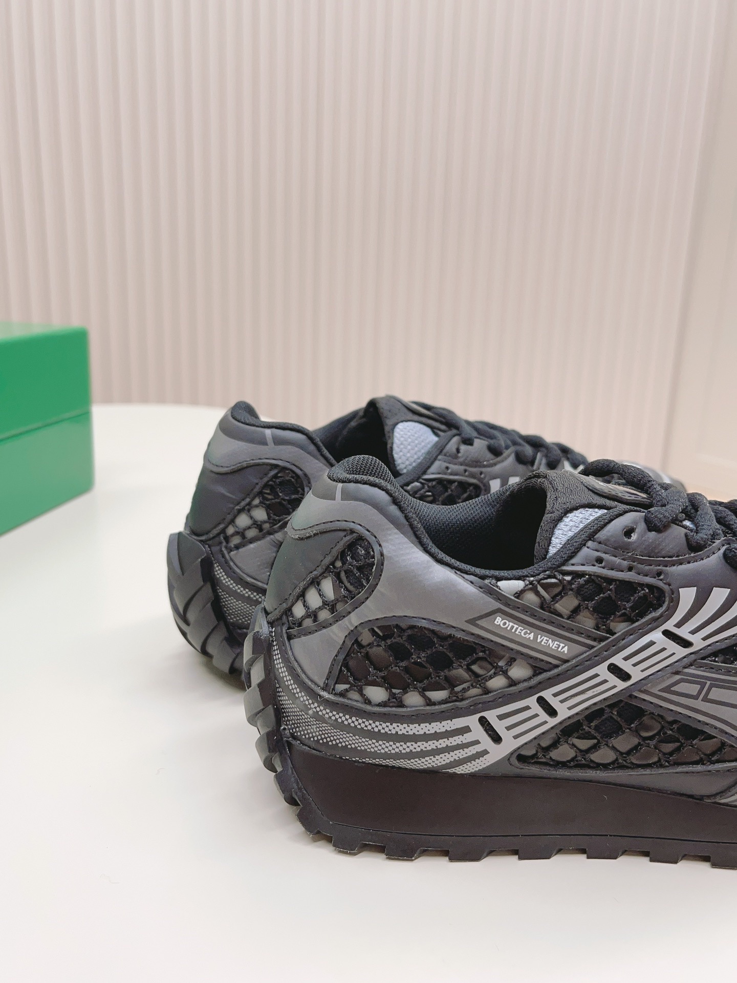 Bottega Veneta Orbit Sneaker Metallic Black