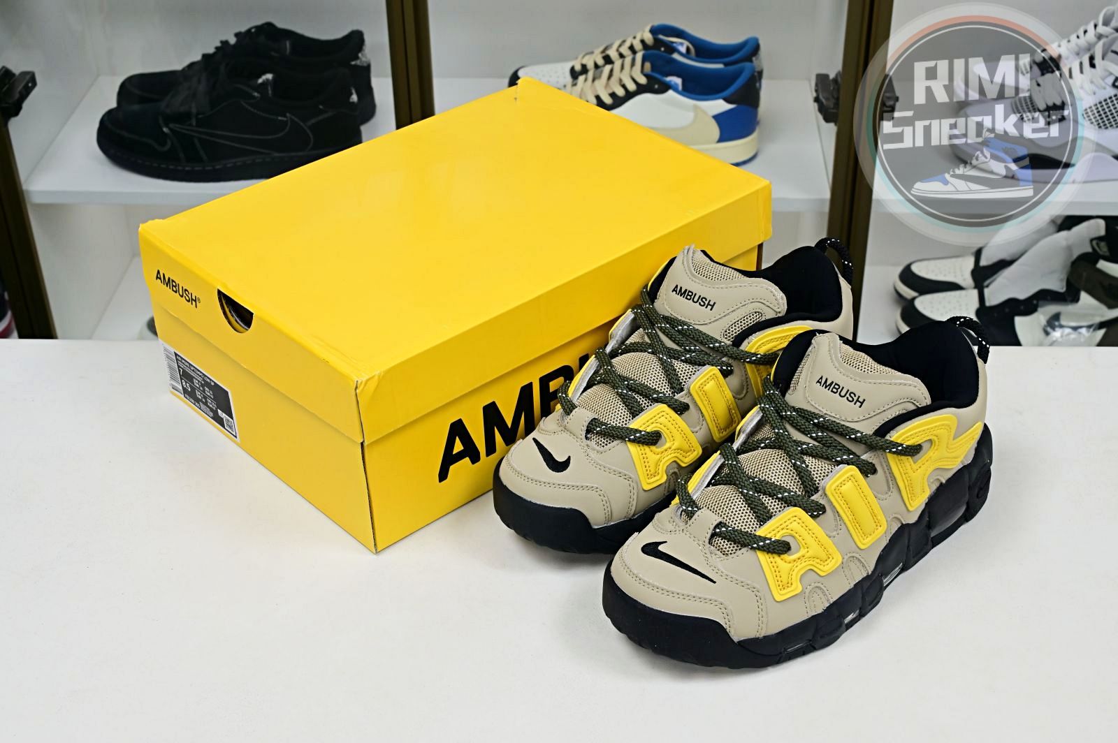 AMBUSH x Nike Air More Uptempo Low"Limestone"