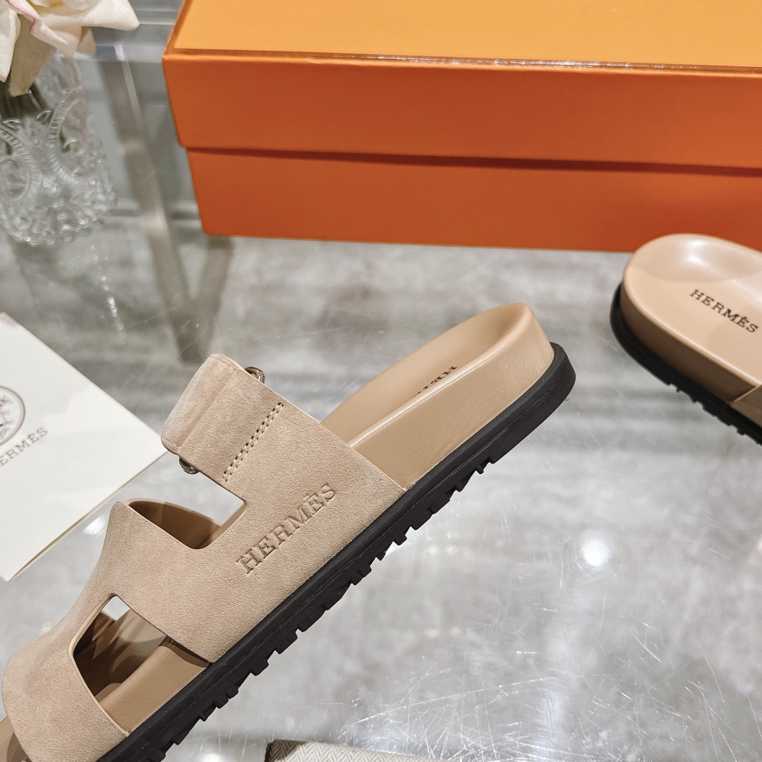 Hermes Chypre Slippers
