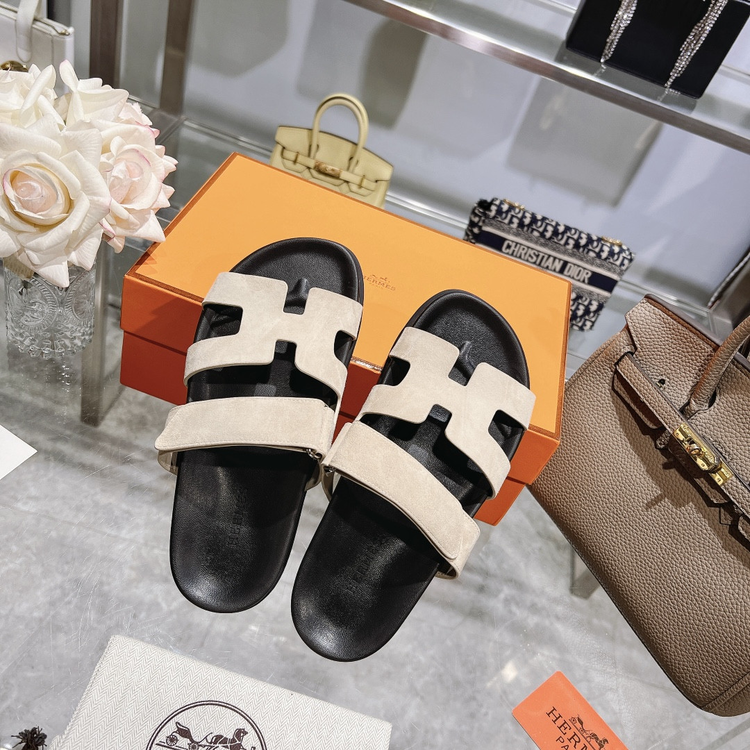 Hermes Chypre Slippers