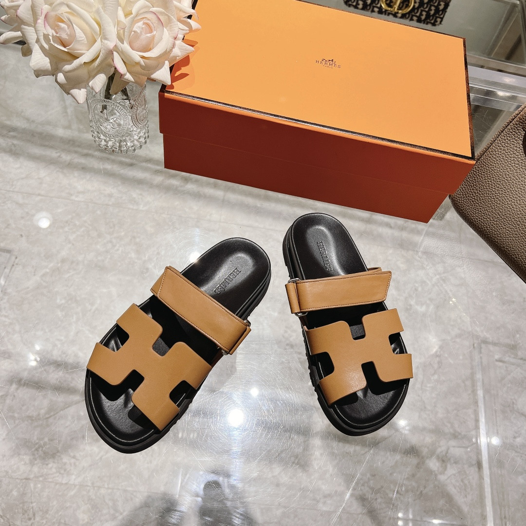 Hermes Chypre Slippers
