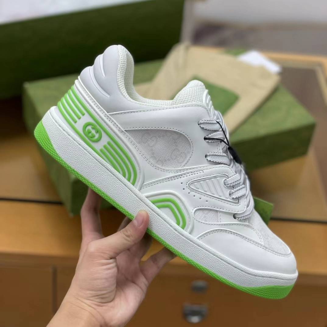 GU*Isneakers Cowhide+Breathable mesh