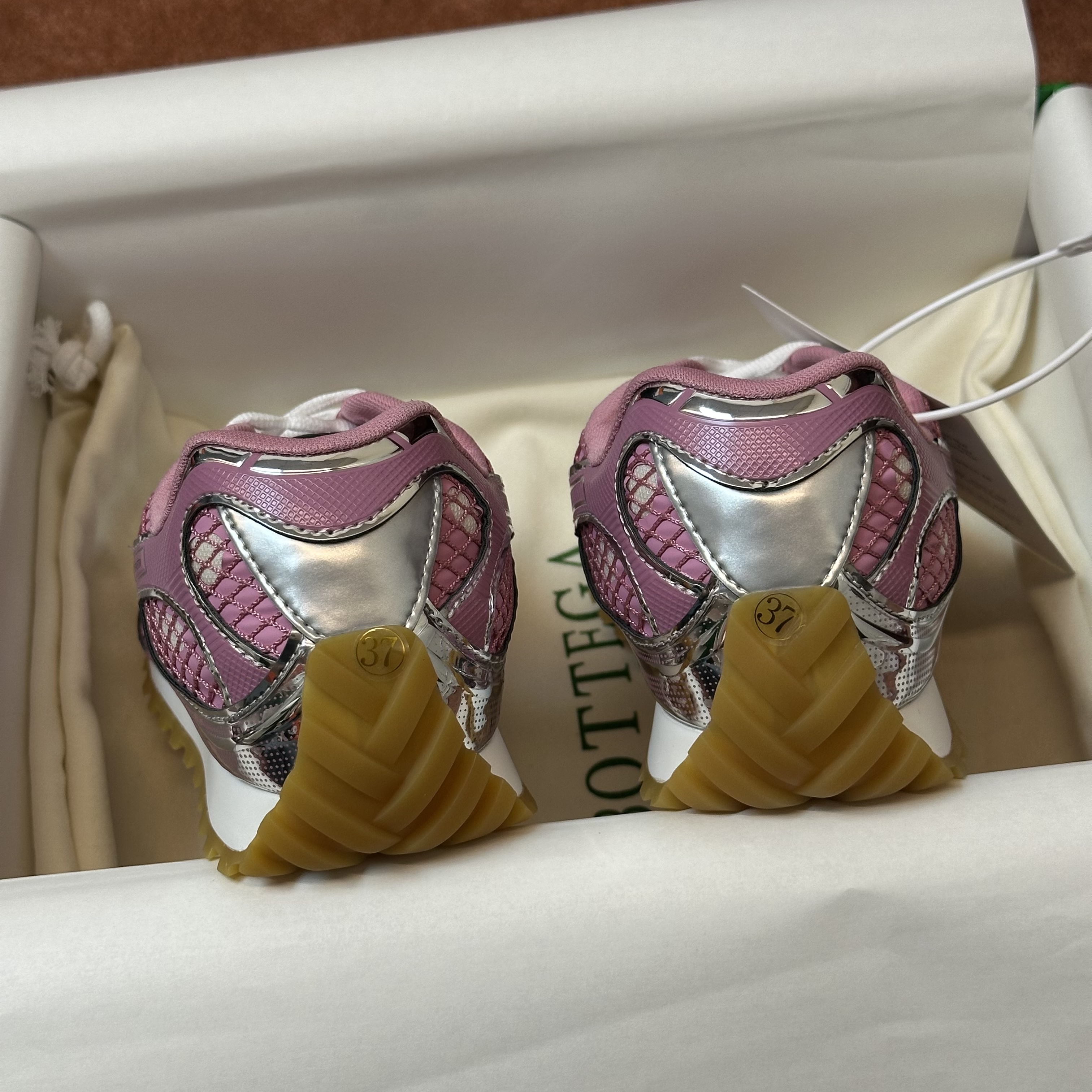 Bottega Veneta Orbit Sneaker Gloss/silver