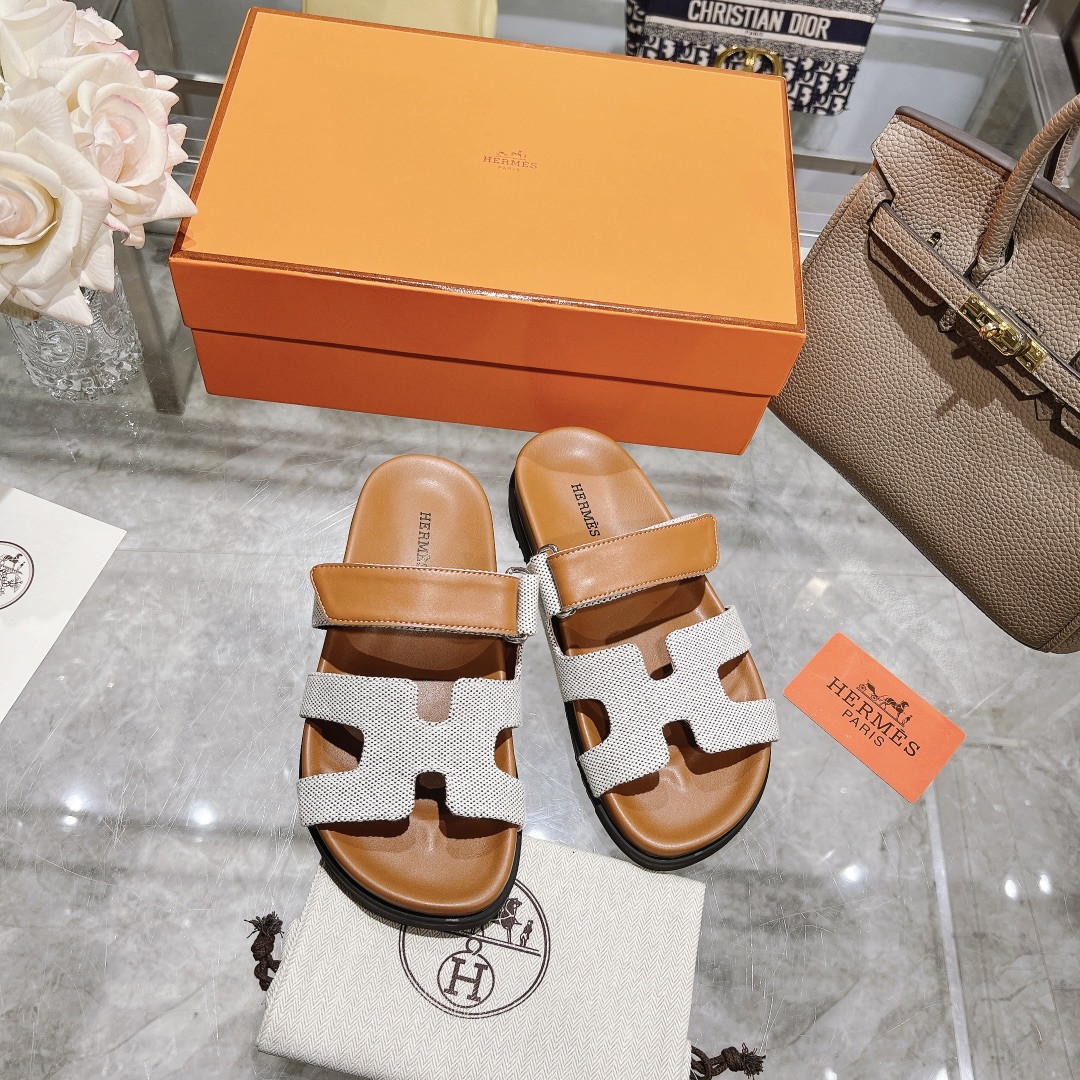 Hermes Chypre Slippers