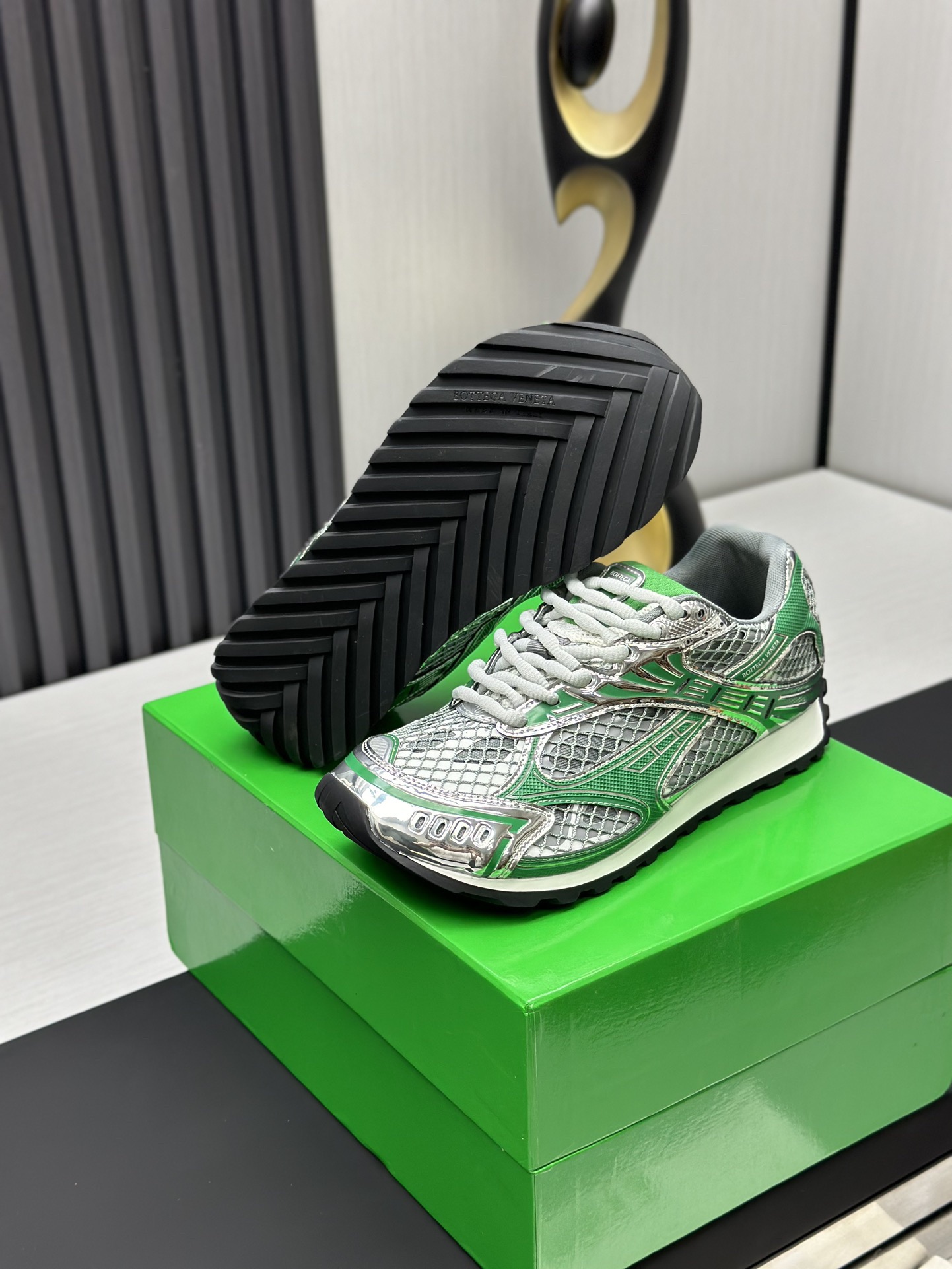 Bottega Veneta Orbit Sneaker Green