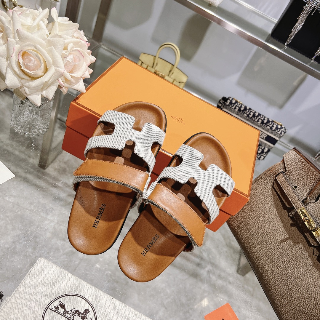 Hermes Chypre Slippers