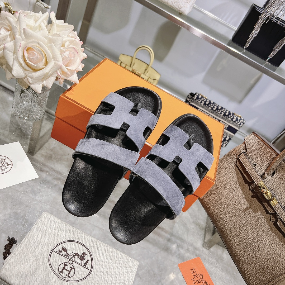 Hermes Chypre Slippers