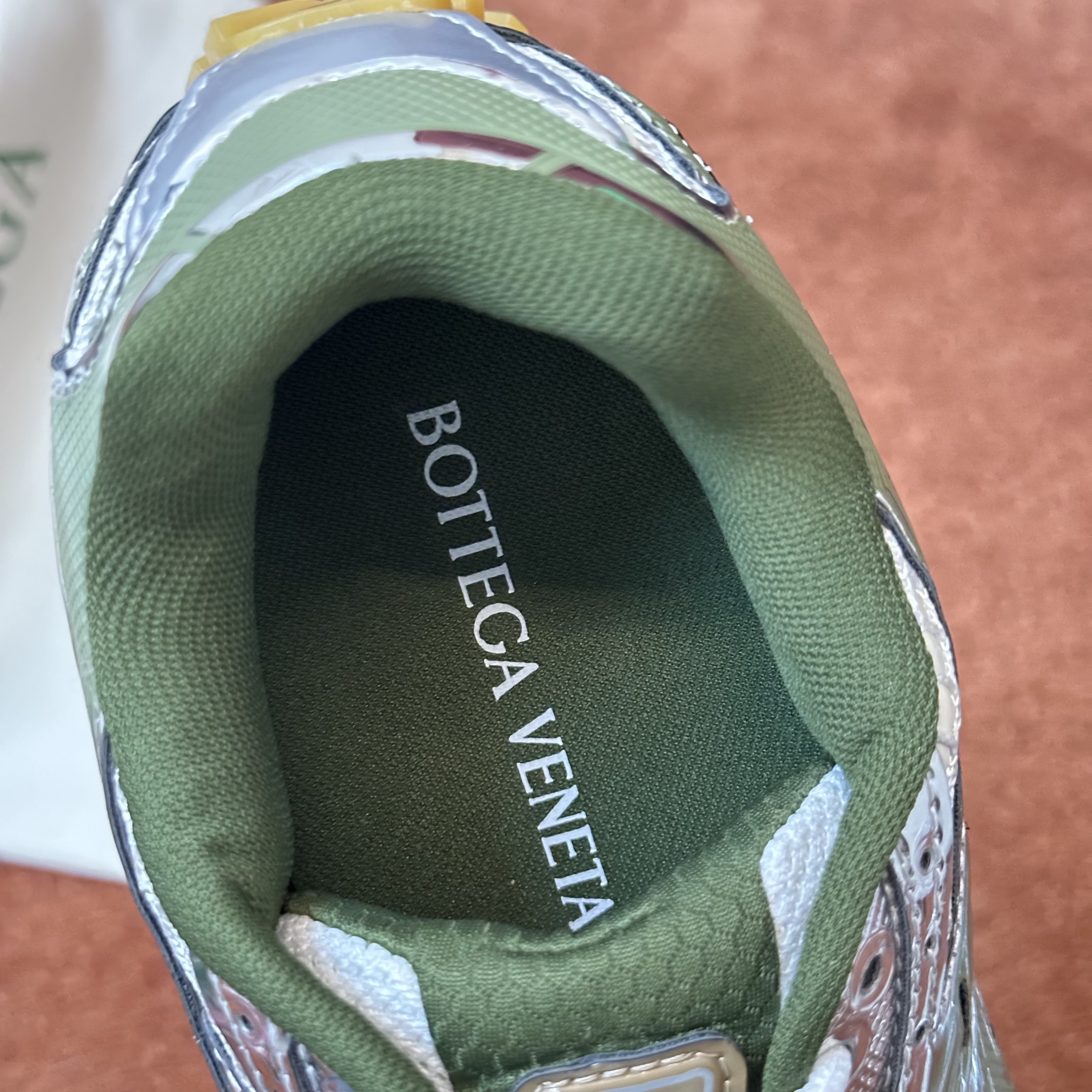 Bottega Veneta Orbit Sneaker Mud/white