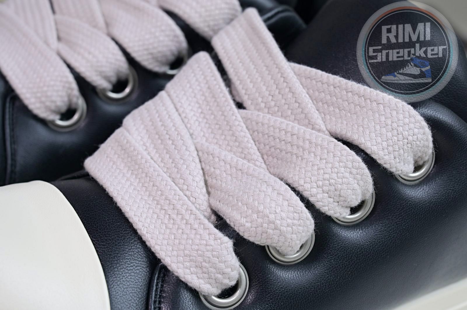 Rick Owens Jumbo Laced Padded Low Black Milk