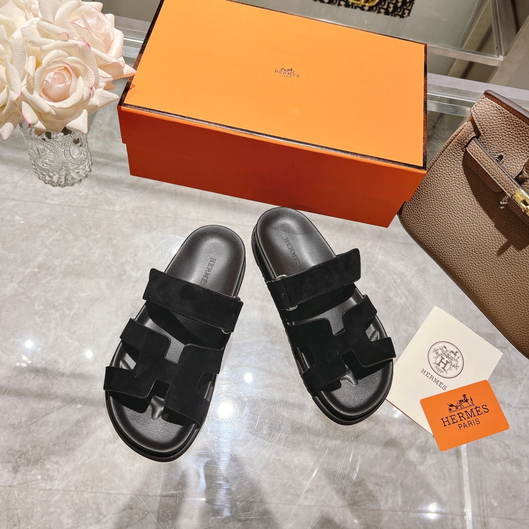 Hermes Chypre Slippers