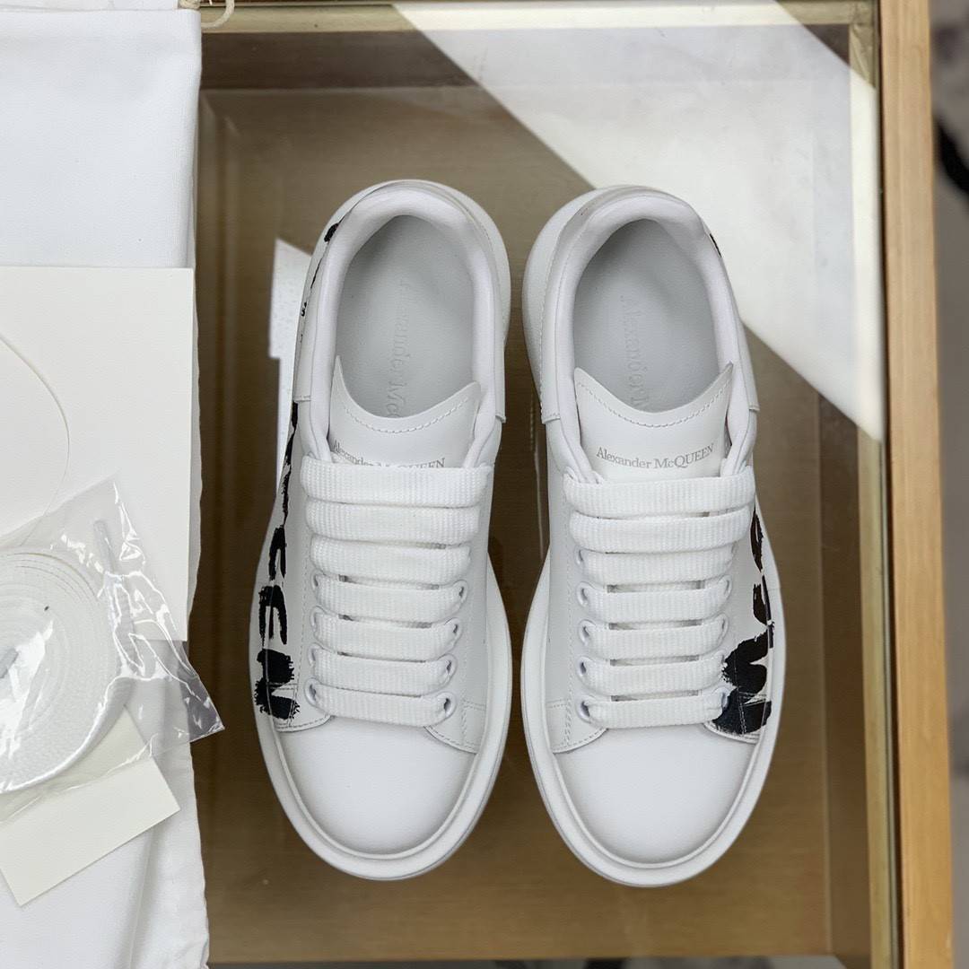 Alexander McQueen MQ 3D white letter Sneakers