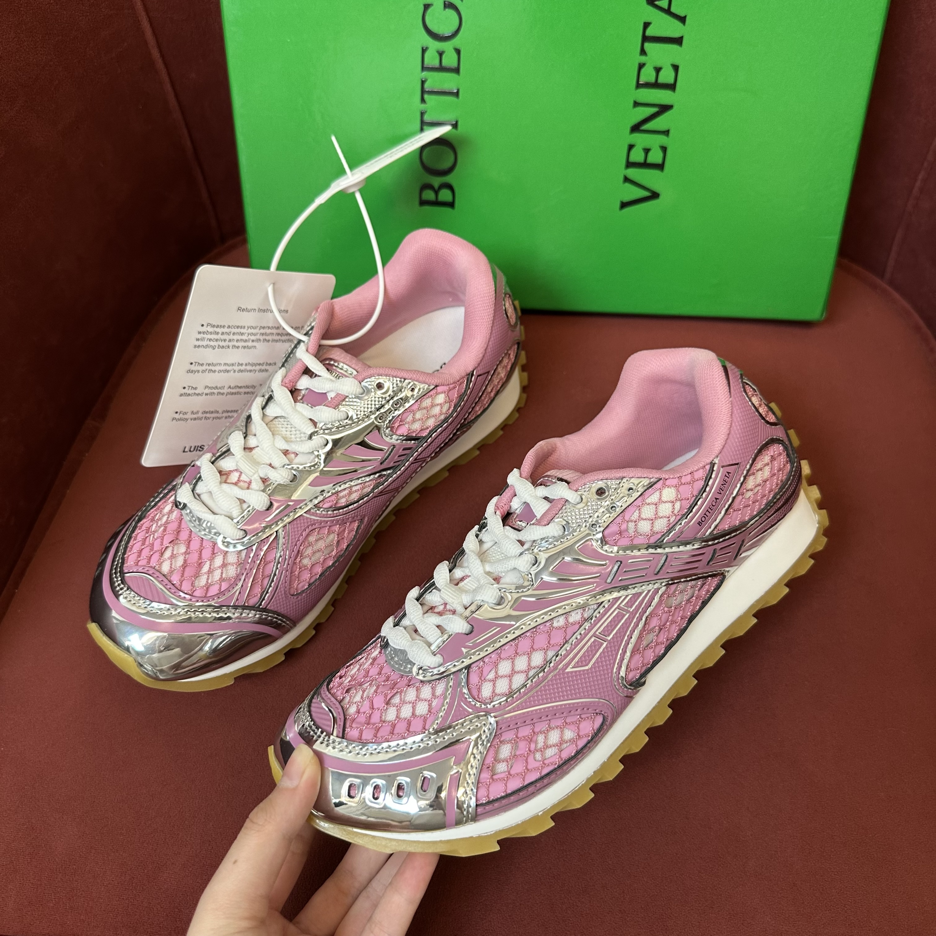 Bottega Veneta Orbit Sneaker Gloss/silver