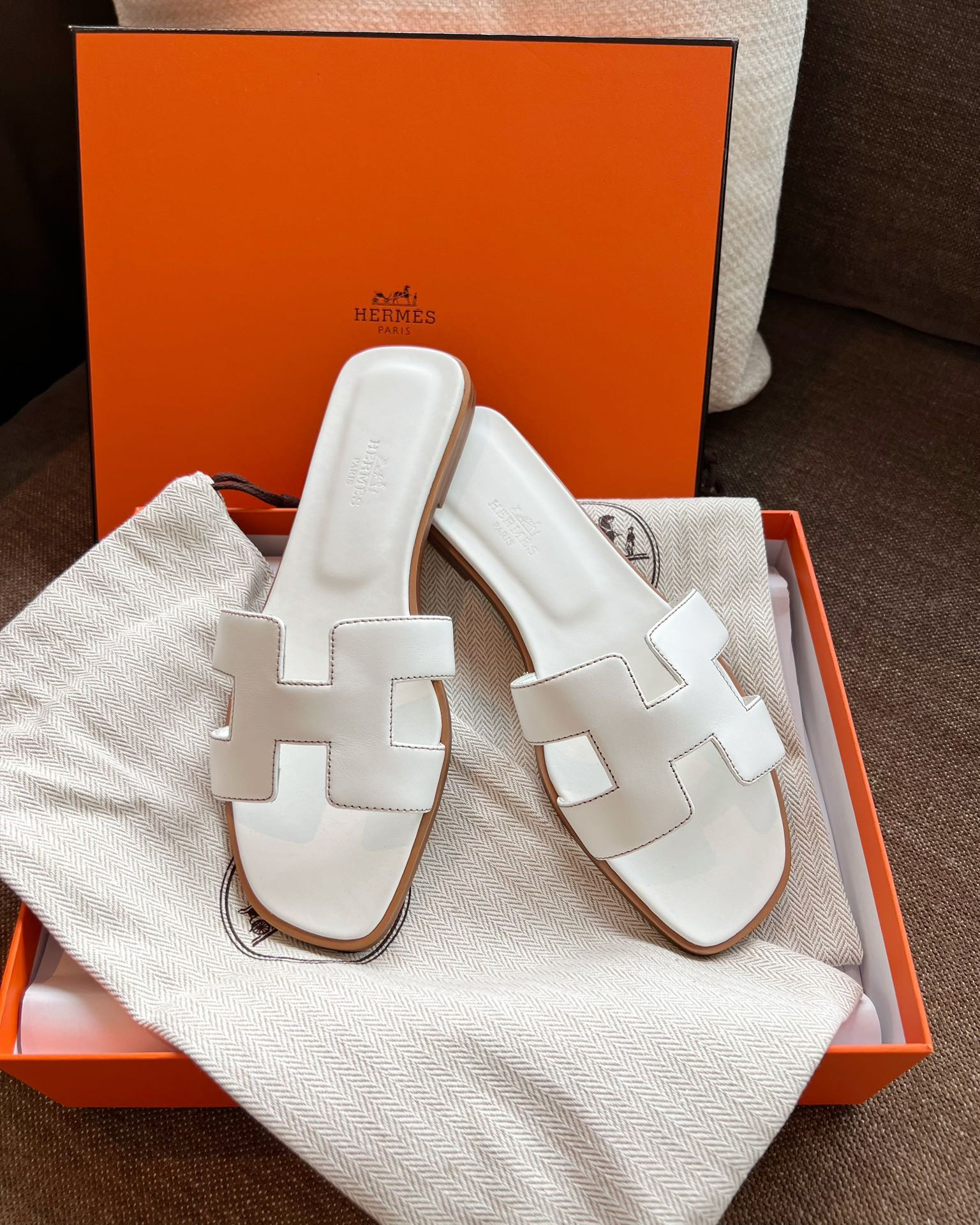Hermes Oran Slippers