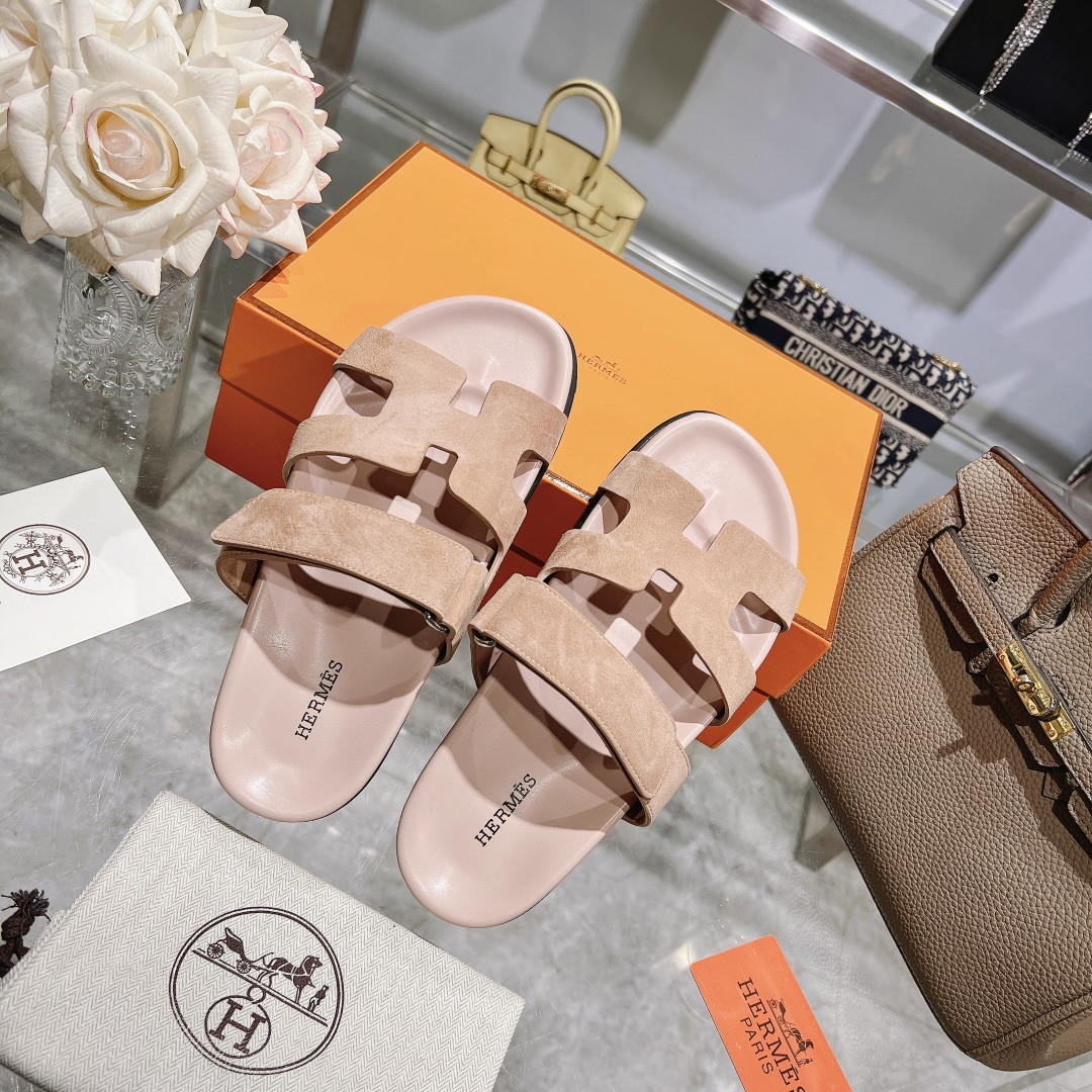 Hermes Chypre Slippers