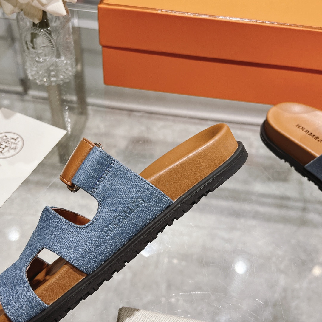 Hermes Chypre Slippers