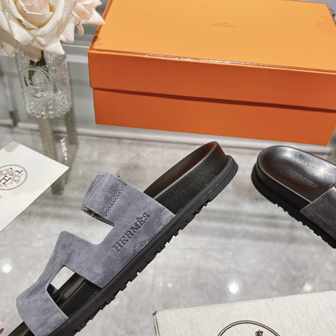 Hermes Chypre Slippers