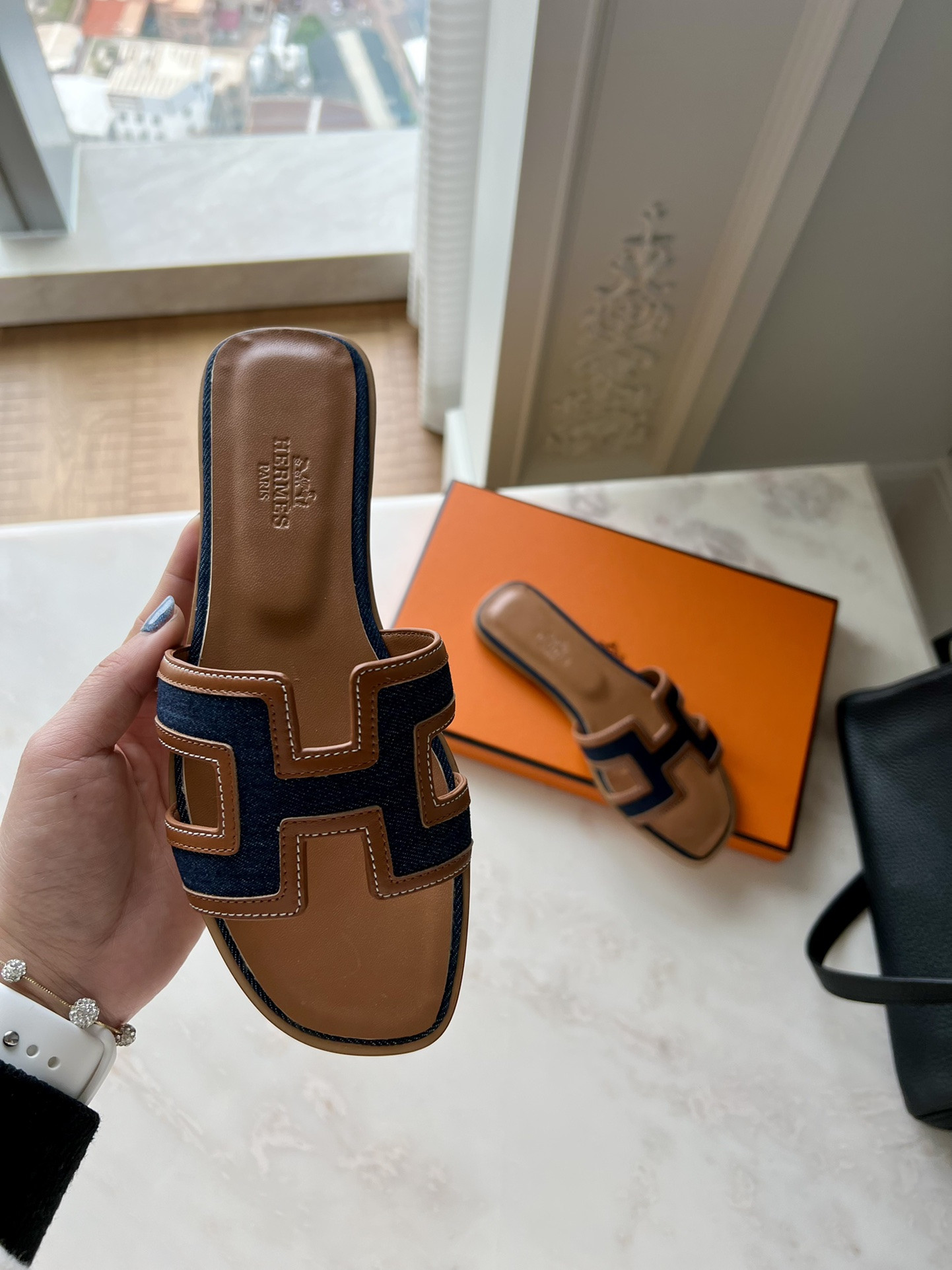 Hermes Oran Slippers