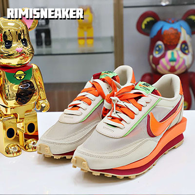 SACAI X CLOT X LDWAFFLE 'NET ORANGE BLAZE'