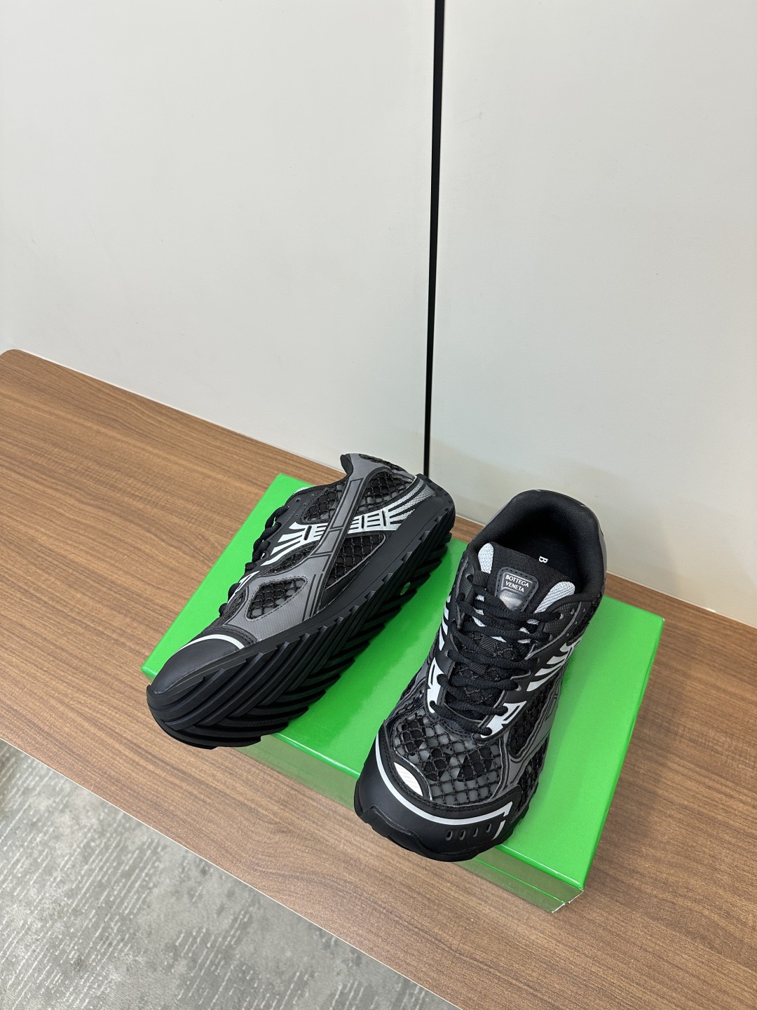 Bottega Veneta Orbit Sneaker Metallic Black