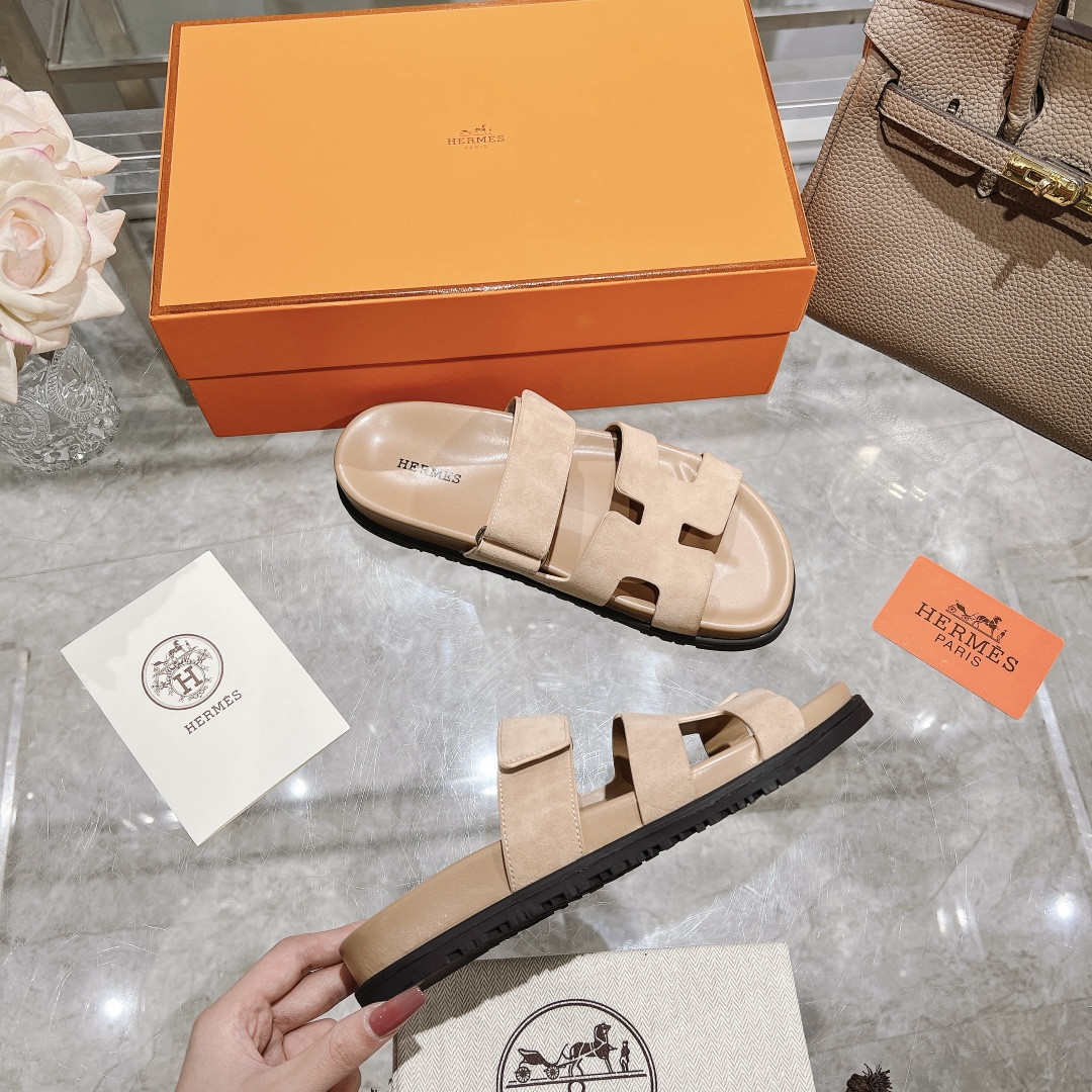 Hermes Chypre Slippers