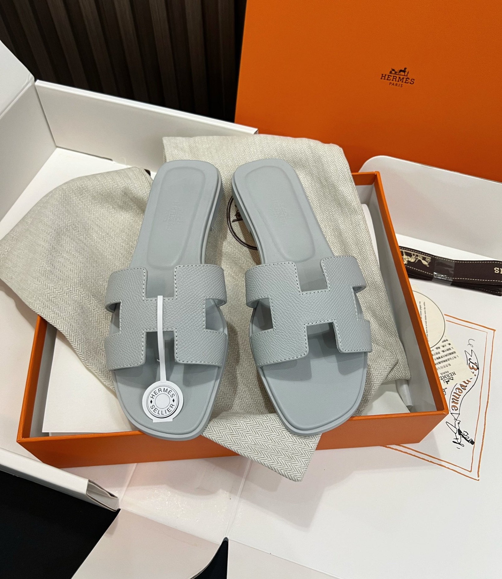 Hermes Oran Slippers