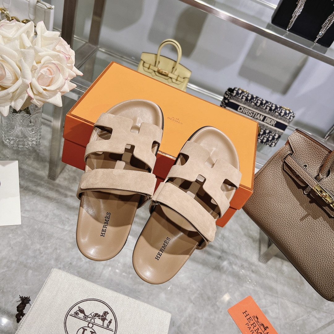 Hermes Chypre Slippers