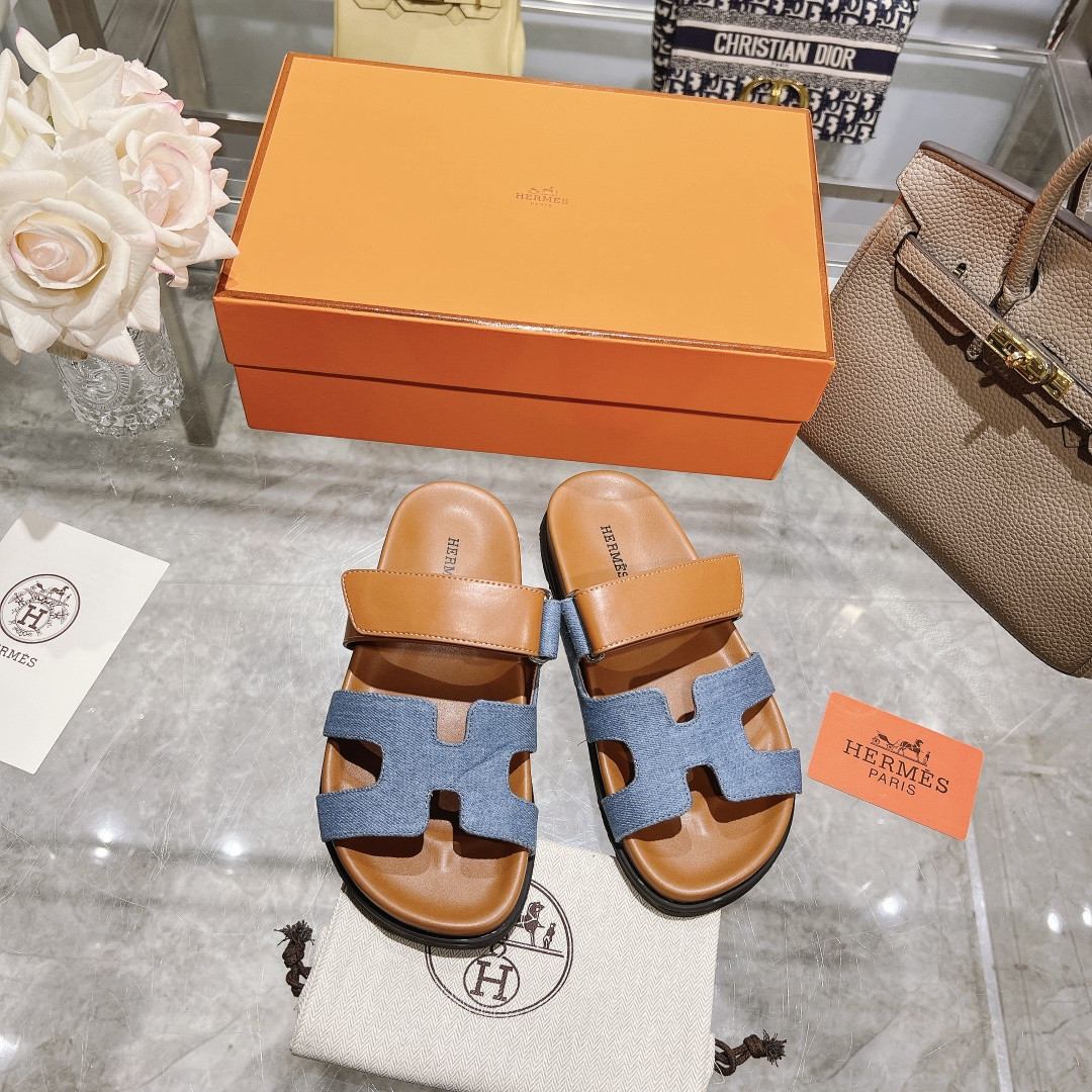 Hermes Chypre Slippers