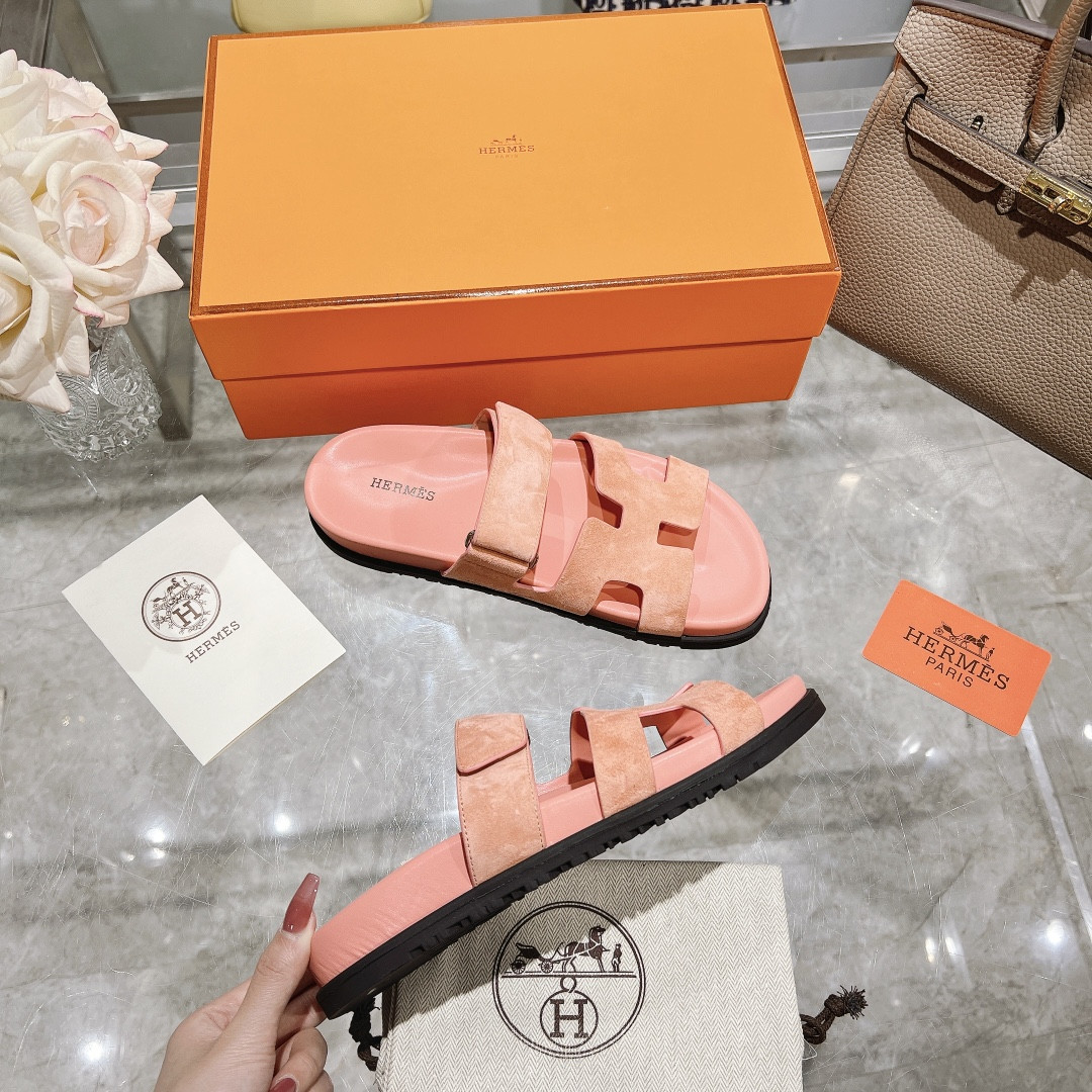 Hermes Chypre Slippers