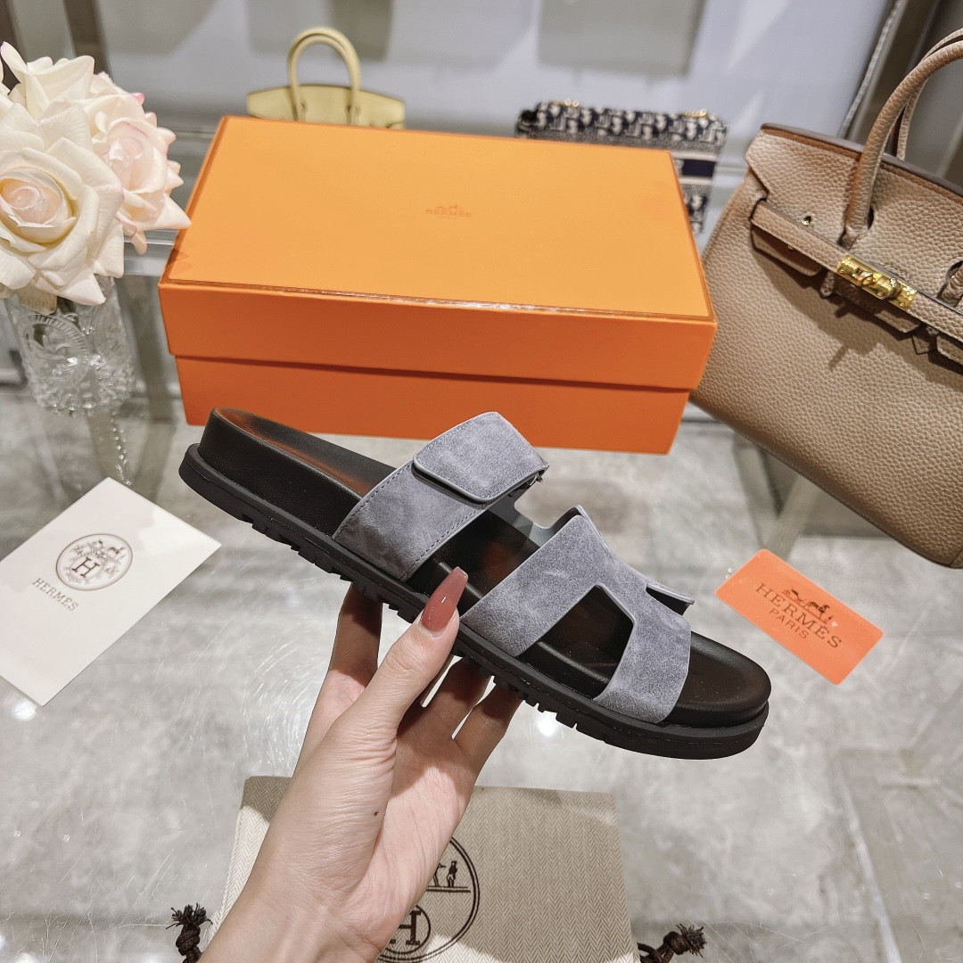 Hermes Chypre Slippers