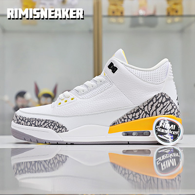 WMNS AIR JORDAN 3 RETRO 'LASER ORANGE' 白黄