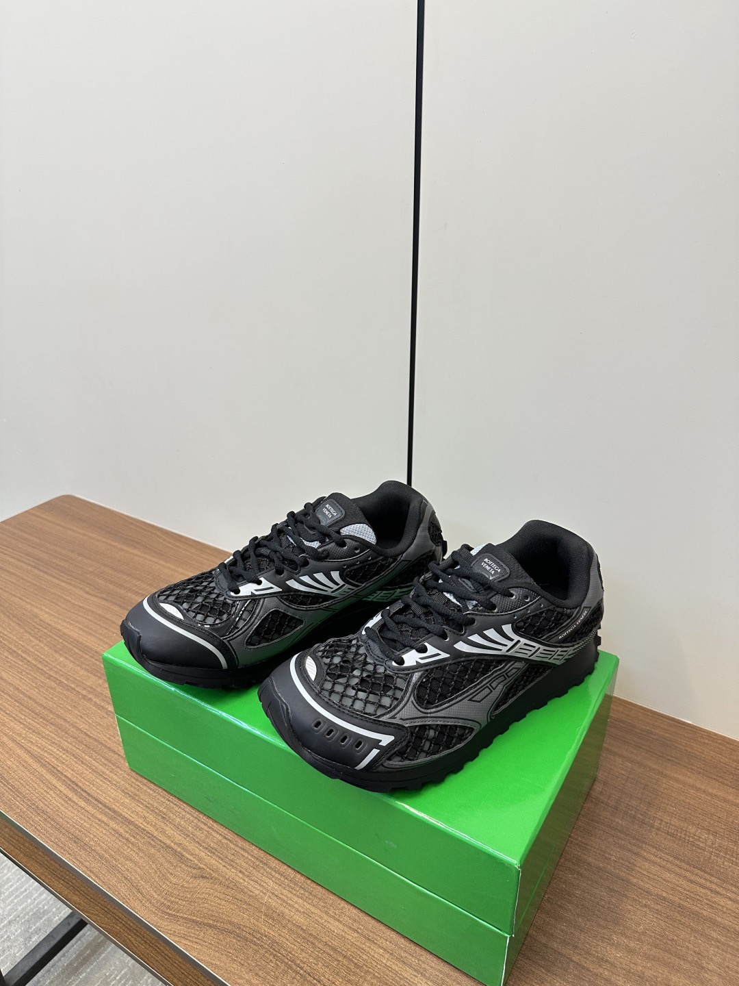 Bottega Veneta Orbit Sneaker Metallic Black