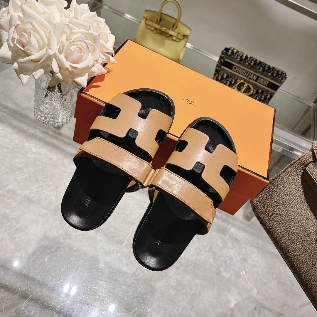 Hermes Chypre Slippers