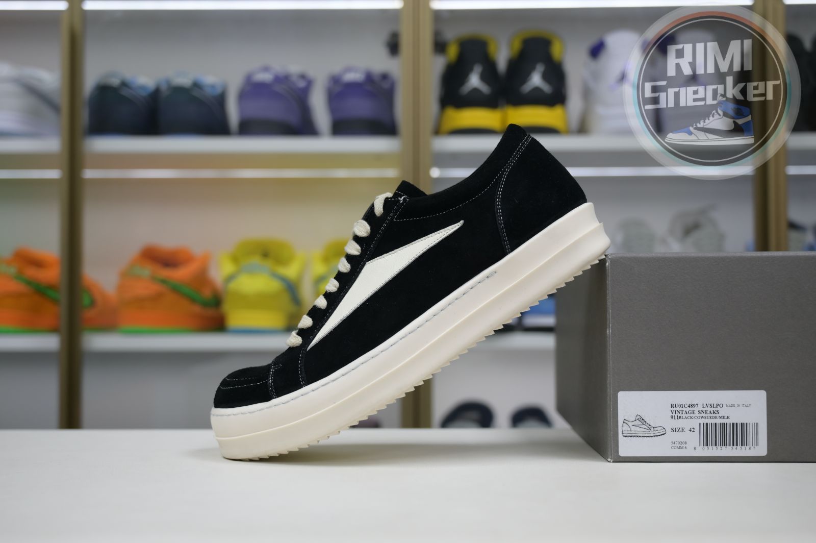 Rick Owens DRKSHDW Low Black Milk