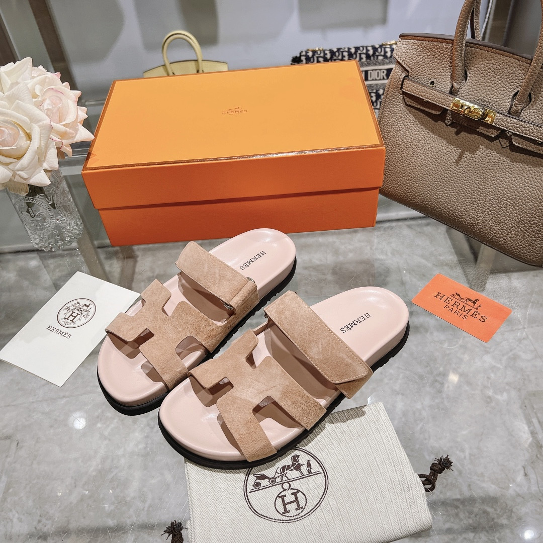 Hermes Chypre Slippers