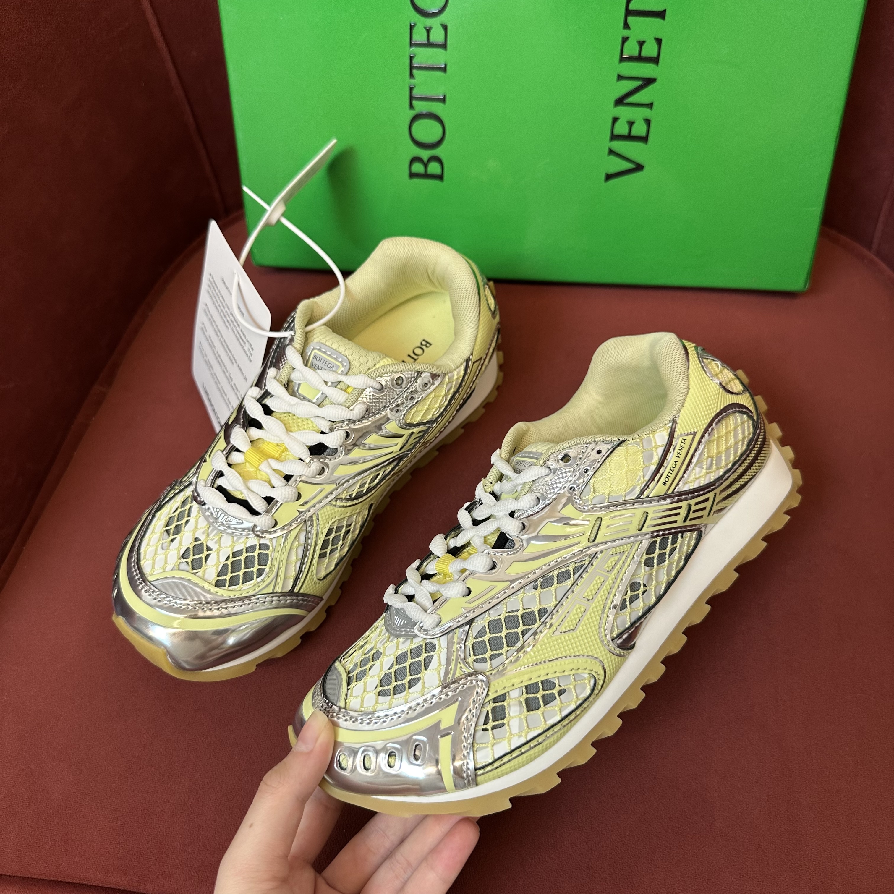 Bottega Veneta Orbit Sneaker Yellow