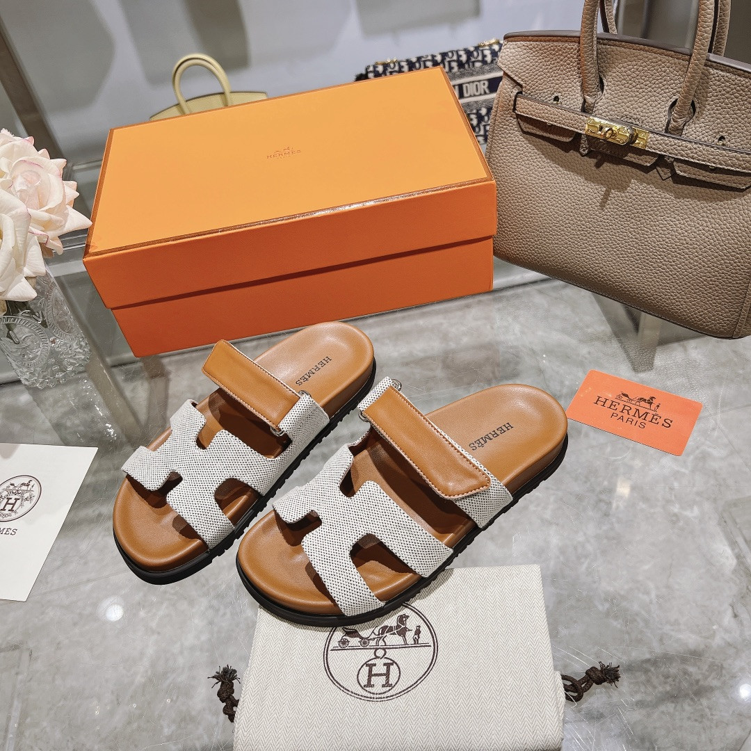 Hermes Chypre Slippers