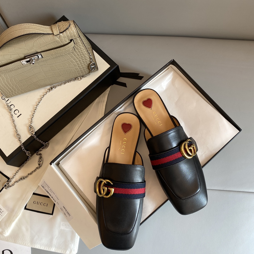 Gucci Leather Slippers