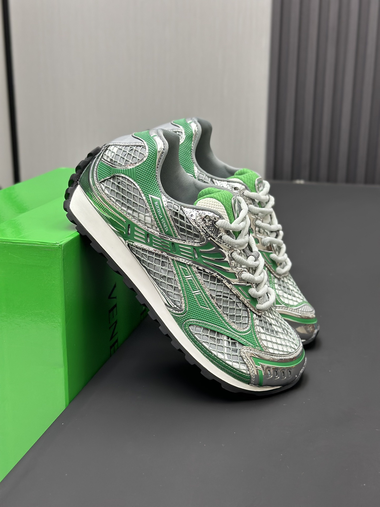 Bottega Veneta Orbit Sneaker Green