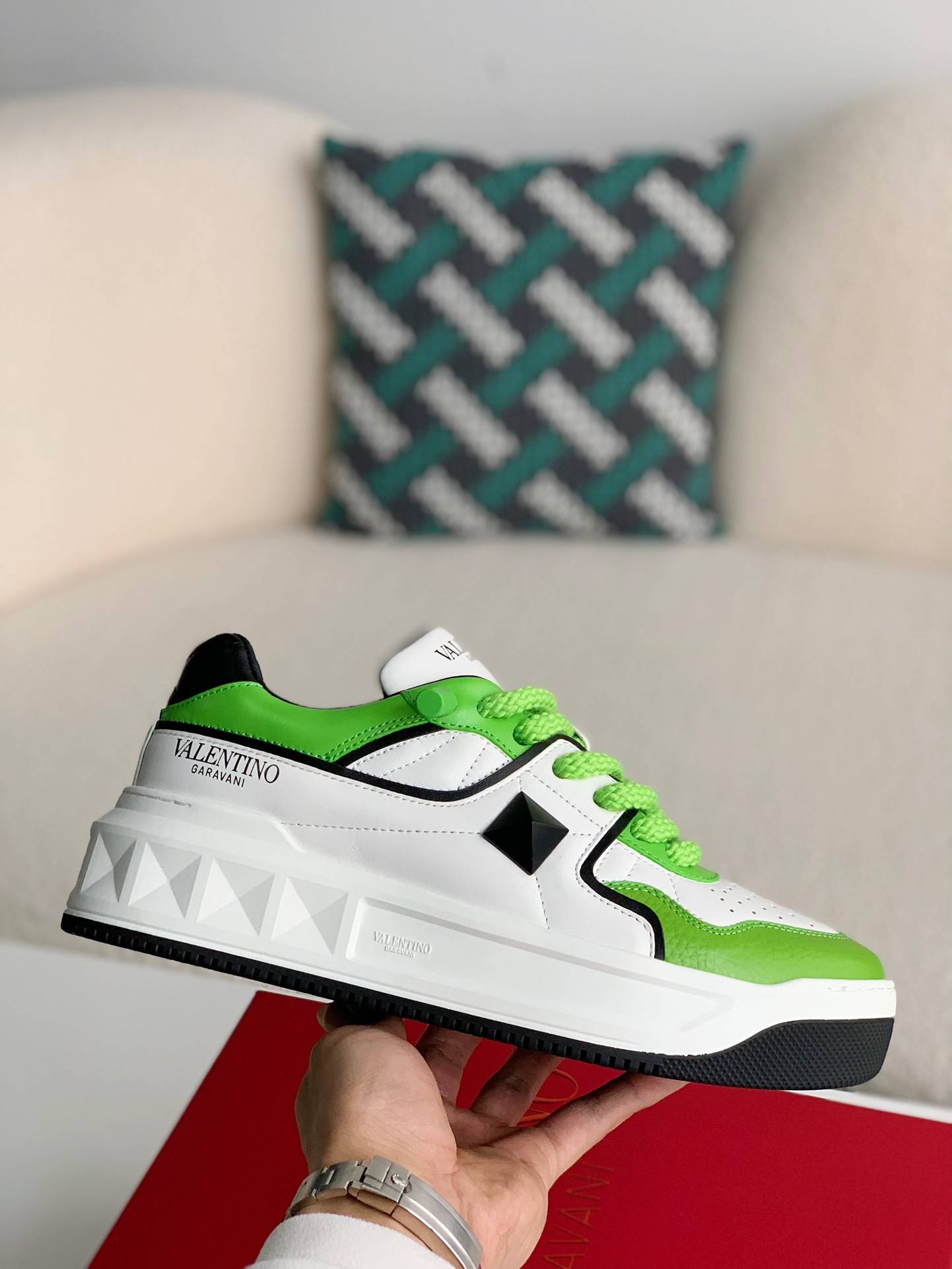 Valentino One Stud Sneakers