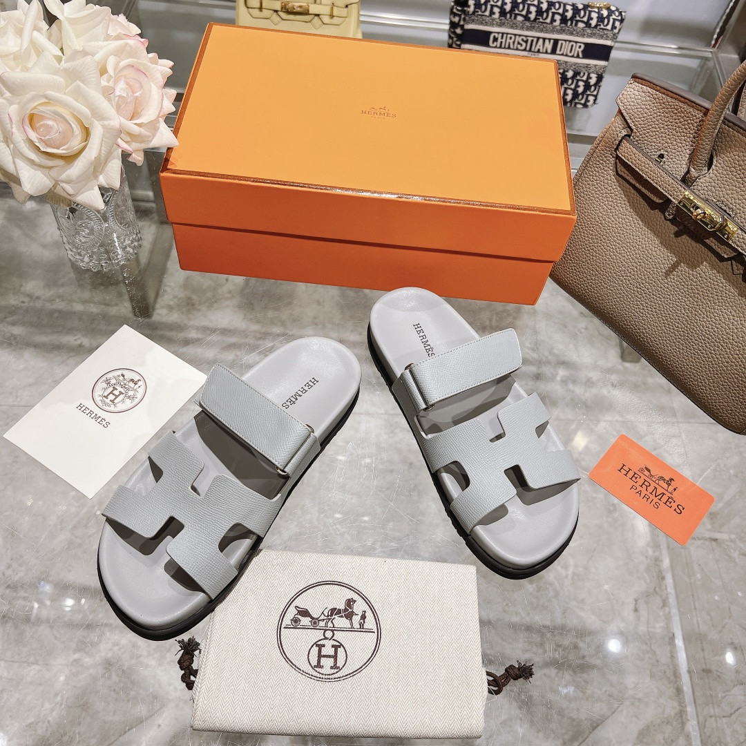 Hermes Chypre Slippers